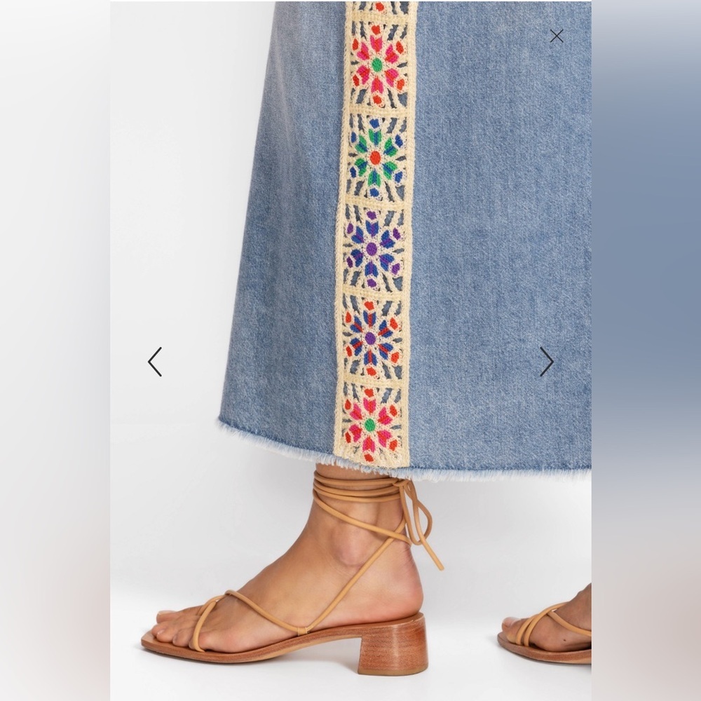Johnny Was The Denim Skirt $328 - Picture 5 of 13